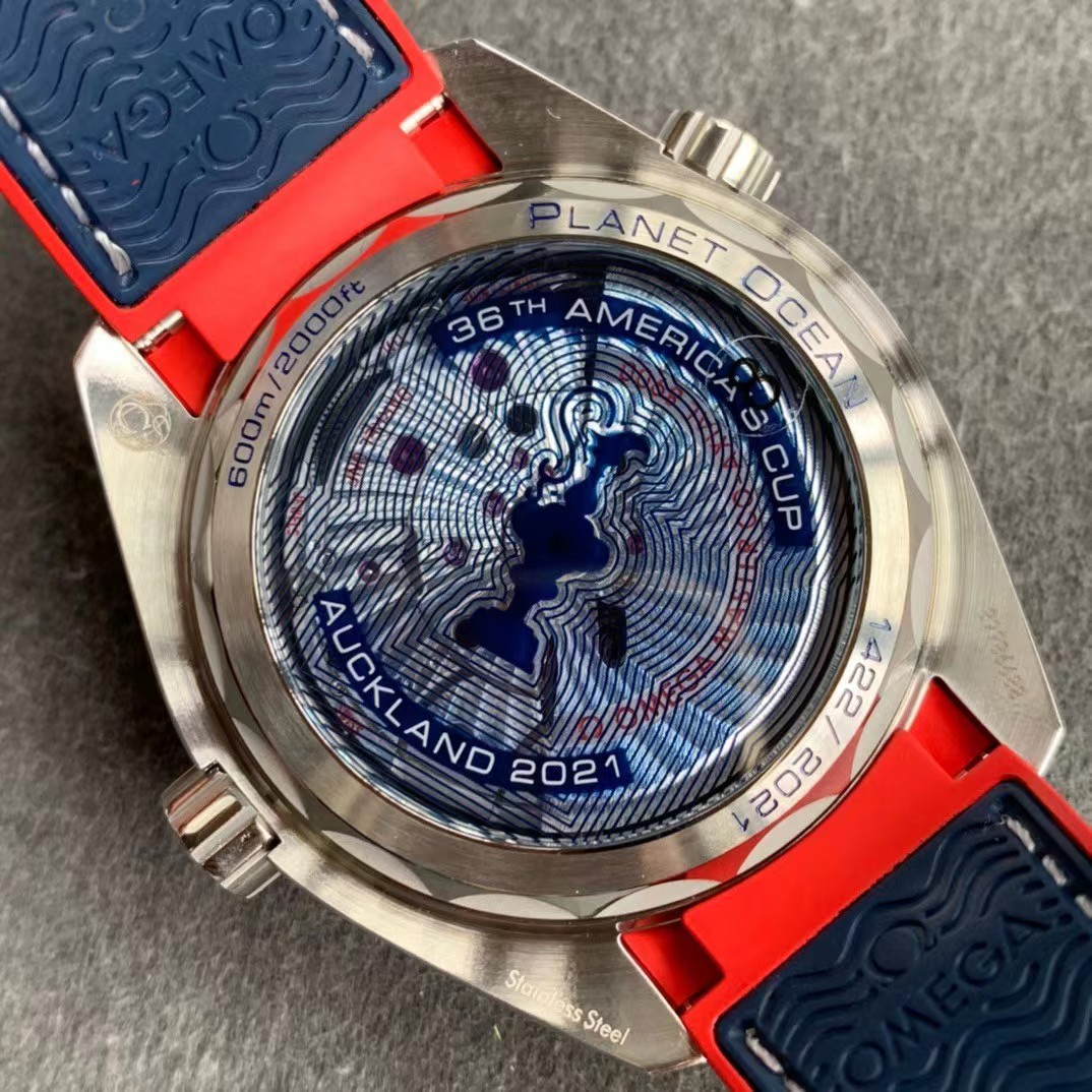 Omega Seamaster Planet Ocean Co-Axial America's Cup Limited 2021 pieces 215.32.43.21.04.001-BRAND OFF