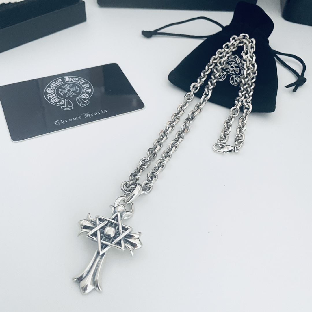【CHROME HEARTS】クロムハーツ、新しいネックレス万能シンプルファッションオーナメント-BRAND OFF