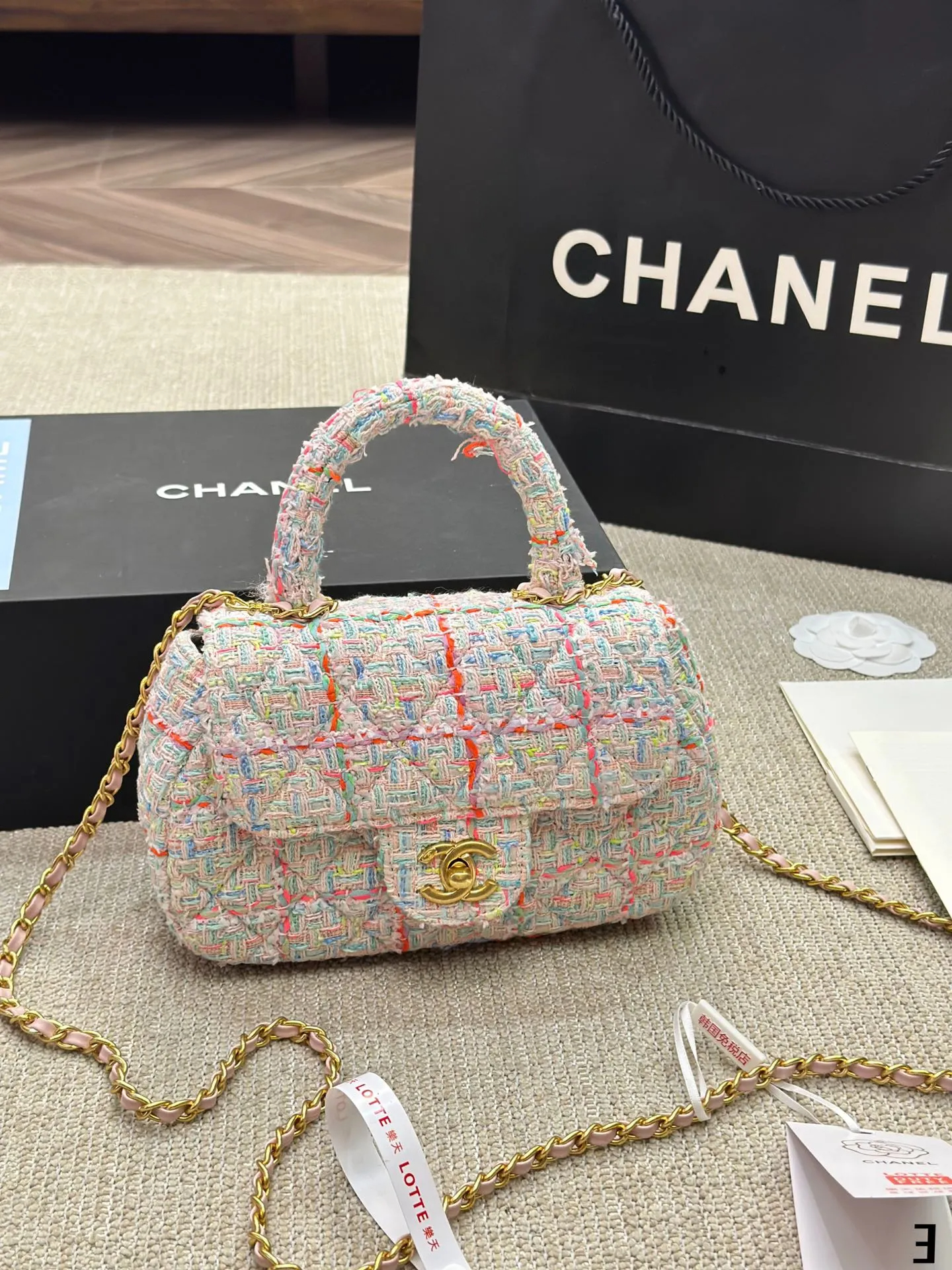 CHANEL トップハンドルフラップバッグ-BRAND OFF