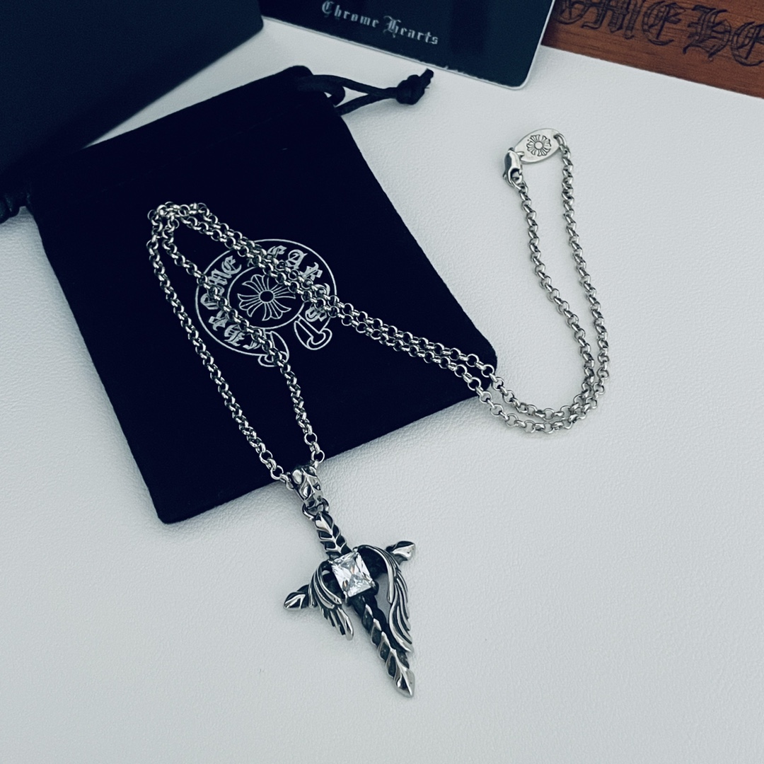 【CHROME HEARTS 】ネックレス、新しいネックレス万能シンプルファッションオーナメント-BRAND OFF
