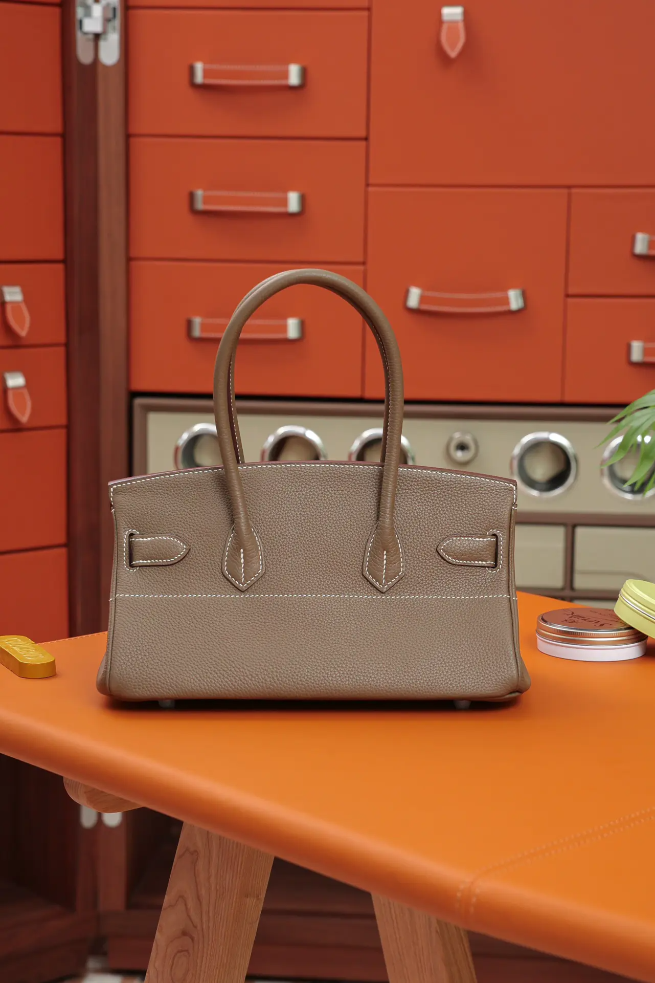 HERMES★エレファントグレー BIRKIN アンダーアームスタイル-BRAND OFF