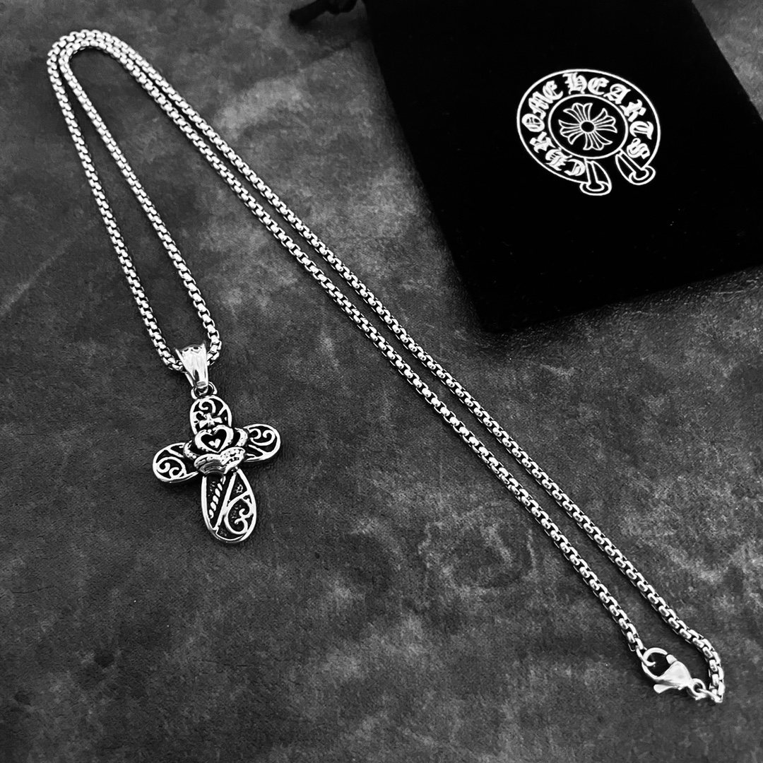 【CHROME HEARTS 】ネックレス、新しいネックレス万能シンプルファッションオーナメント-BRAND OFF