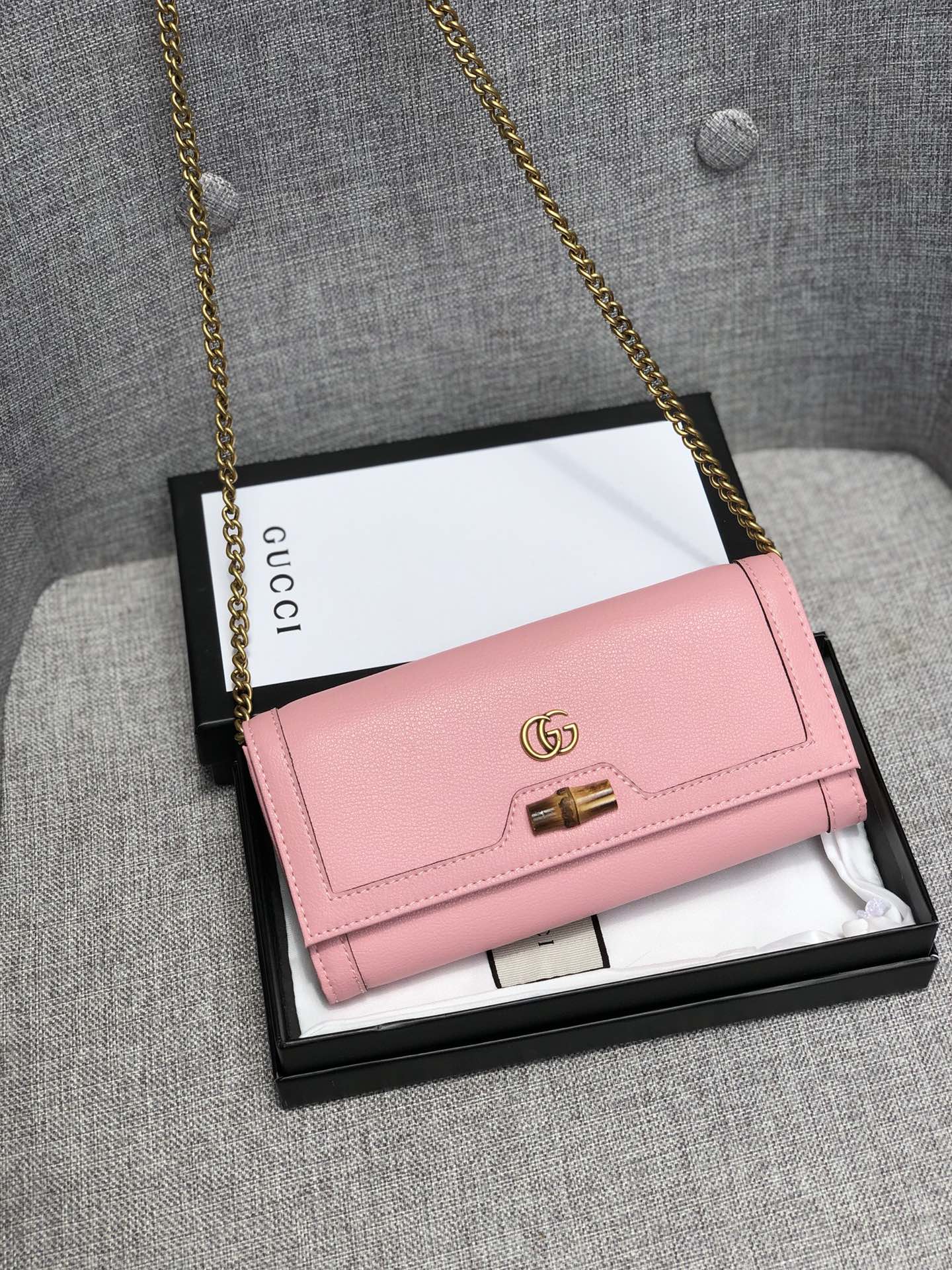 累積売上総額第１位【GUCCI★グッチ】チェーンウォレット-BUYMA-BRAND OFF