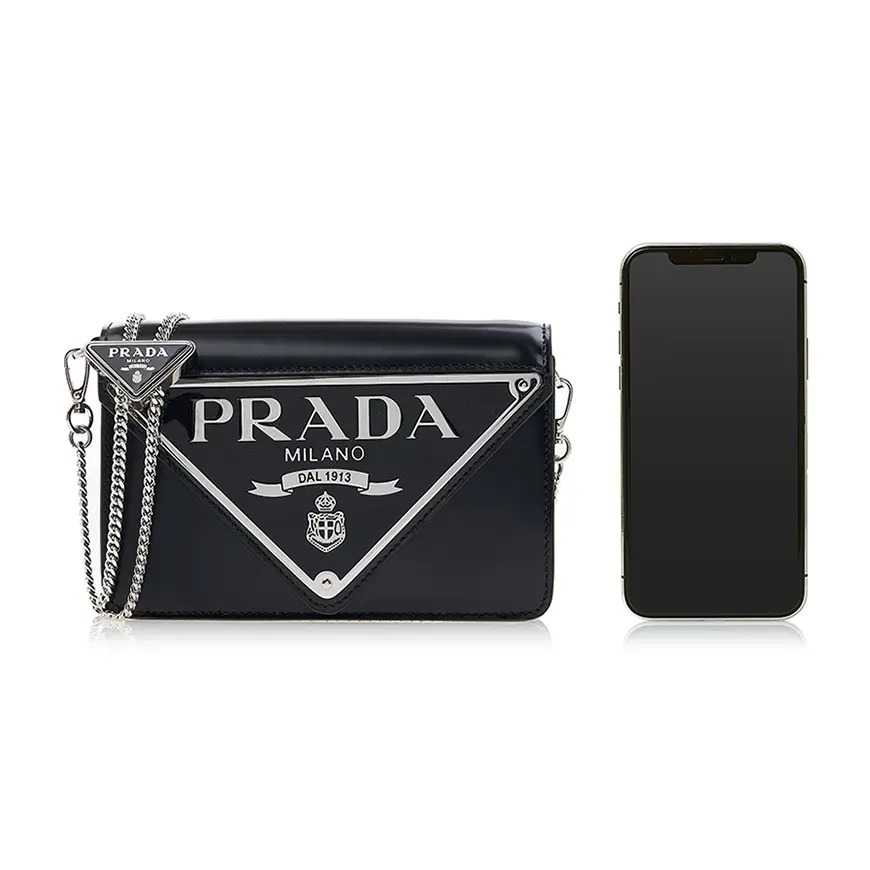 PRADA-三角ロゴ-チェーン-ショルダーバック-BRAND OFF