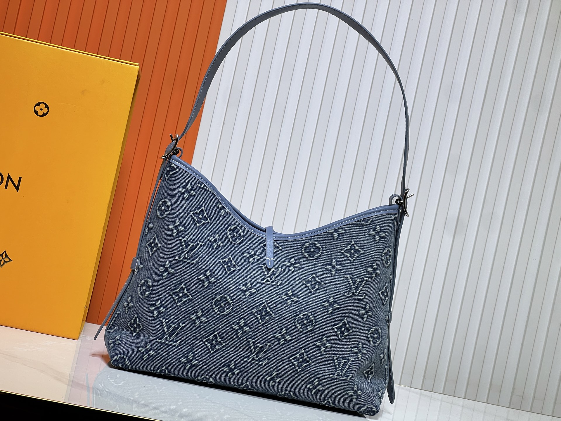 LOUIS VUITTON ルイヴィトン CarryAll デニムバッグ-BRAND OFF