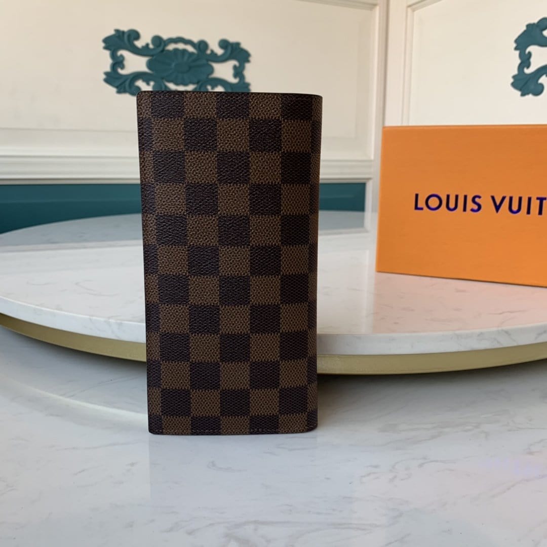 Louis Vuittonルイヴィトン ダミエ ポルトフォイユ ブラザ 長財布N60017-BRAND OFF