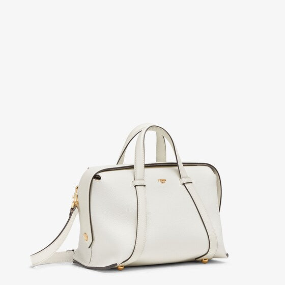 フェンディ ボストン 365    アイスホワイト レザー バッグ-BRAND OFF
