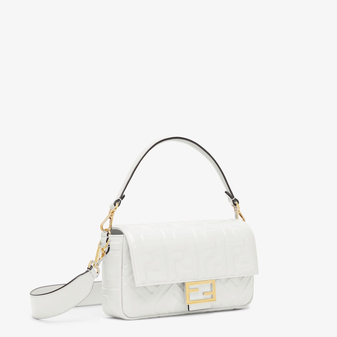 バゲット ホワイトレザーバッグ-BRAND OFF
