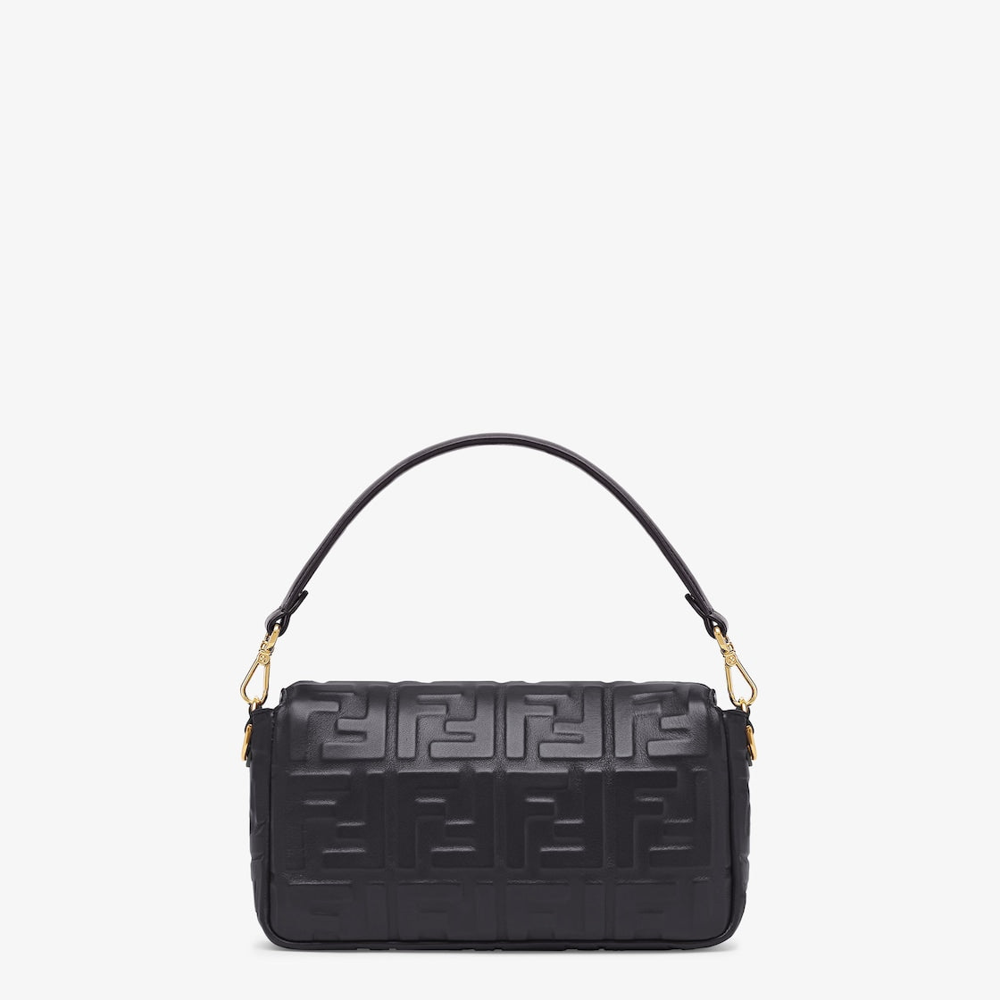 バゲット ブラックレザー バッグ ミディアム-BRAND OFF