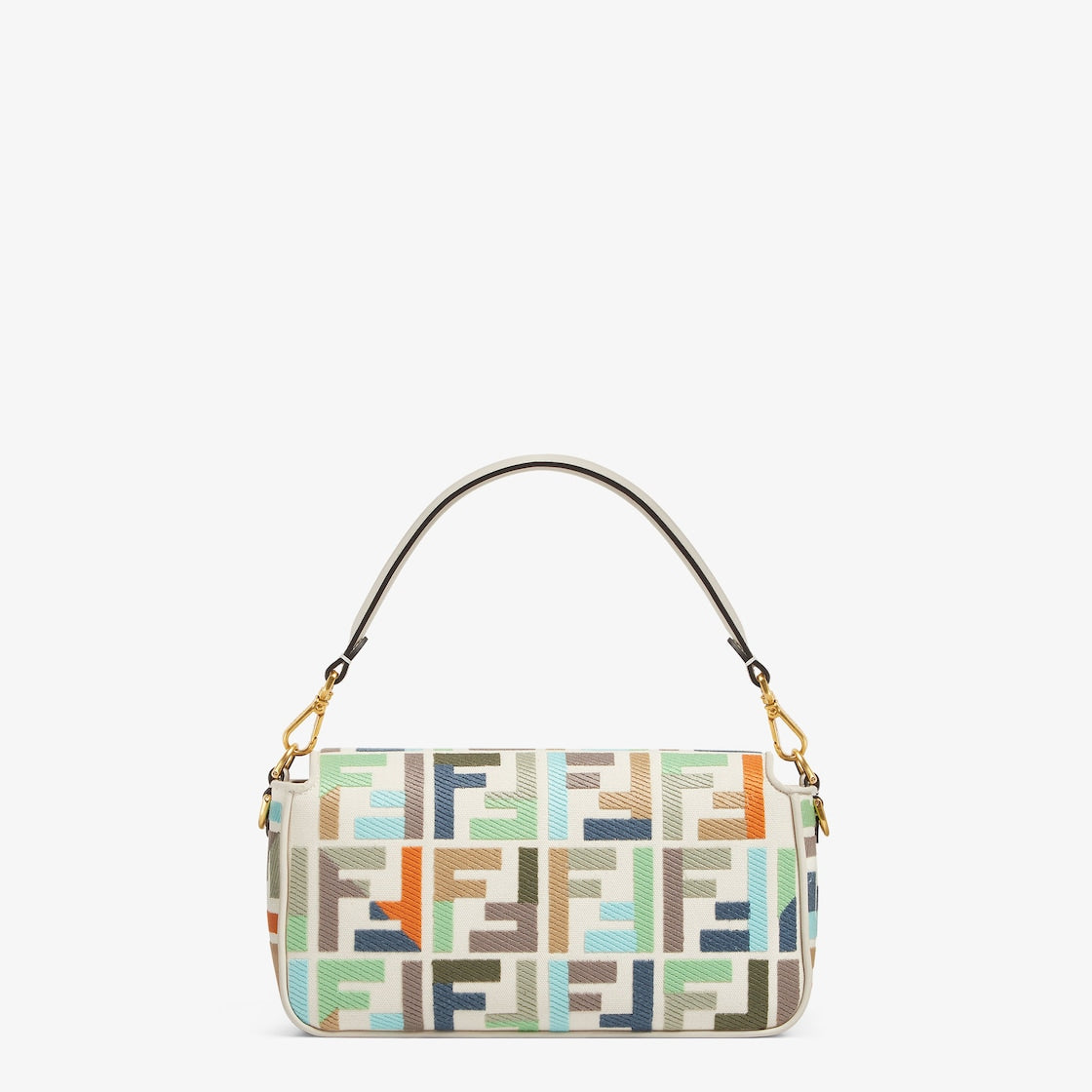 バゲット マルチカラーキャンバス バッグ FF刺繍-BRAND OFF