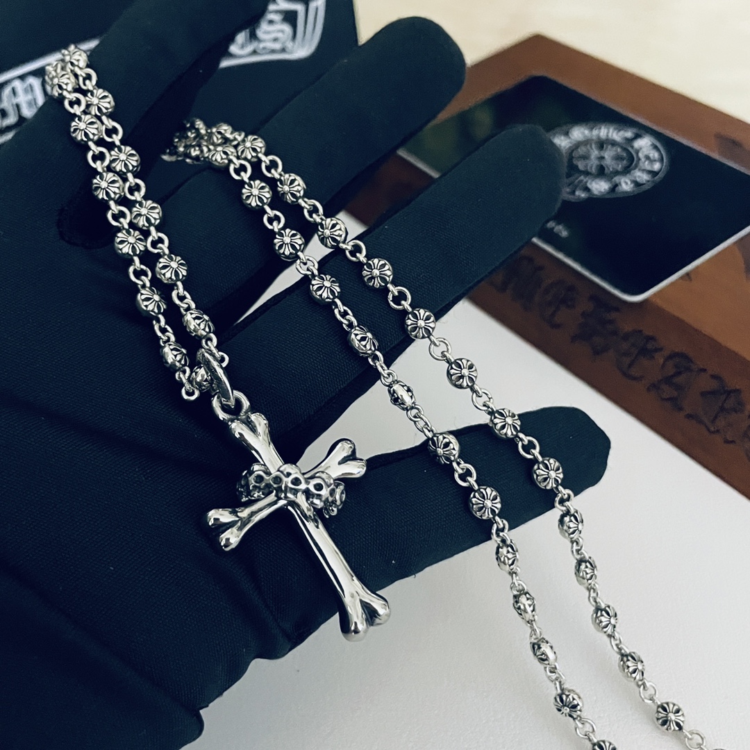 【CHROME HEARTS 】ネックレス、新しいネックレス万能シンプルファッションオーナメント-BRAND OFF
