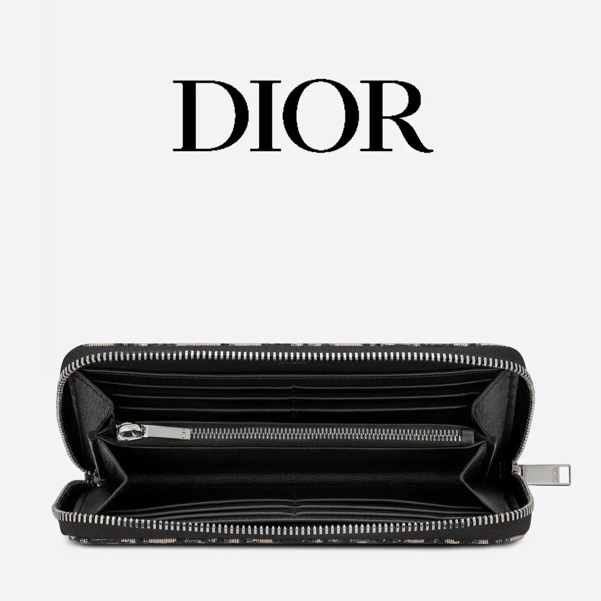 DIOR*オブリークジャガード ロングウォレット*モノグラム財布-BRAND OFF