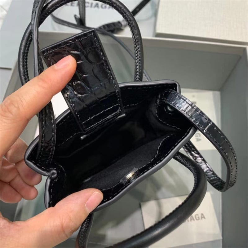バレンシアガ クロコダイル ショルダーポーチShopping Phone Holder バッグ-BRAND OFF
