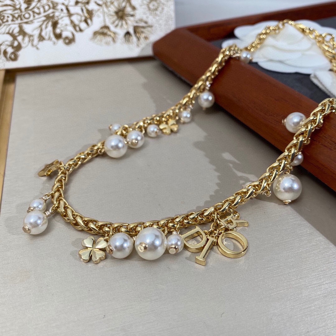 【2026】【DIOR】ネックレス、新しいネックレス万能シンプルファッションオーナメント-BRAND OFF