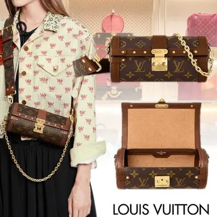 [LOUIS VUITTON]《シルエットが可愛い》Louis Vuitton バッグ パピヨントランク-BRAND OFF