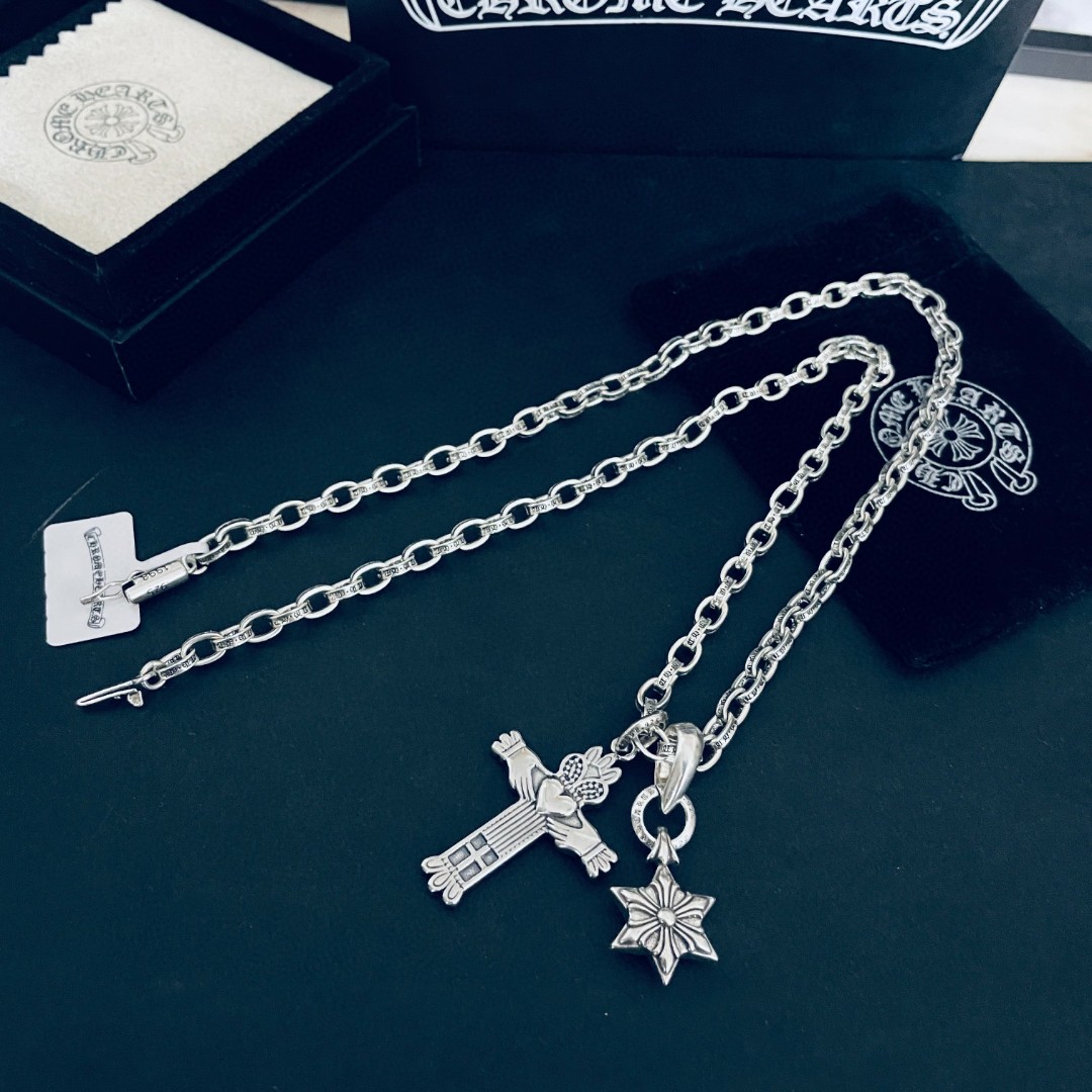 【CHROME HEARTS】ネックレス、新しいネックレス万能シンプルファッションオーナメント-BRAND OFF