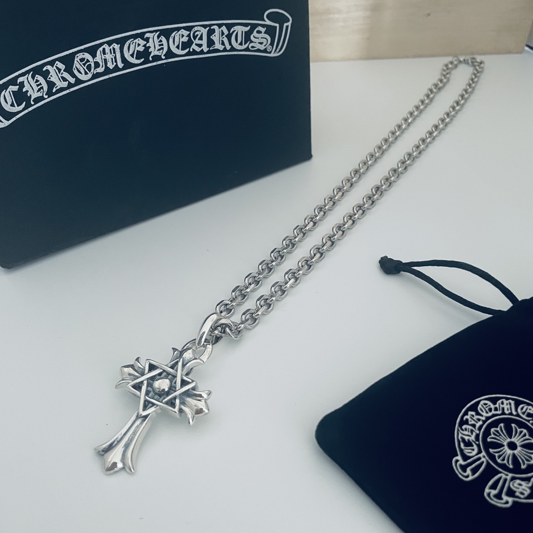 【CHROME HEARTS】クロムハーツ、新しいネックレス万能シンプルファッションオーナメント-BRAND OFF