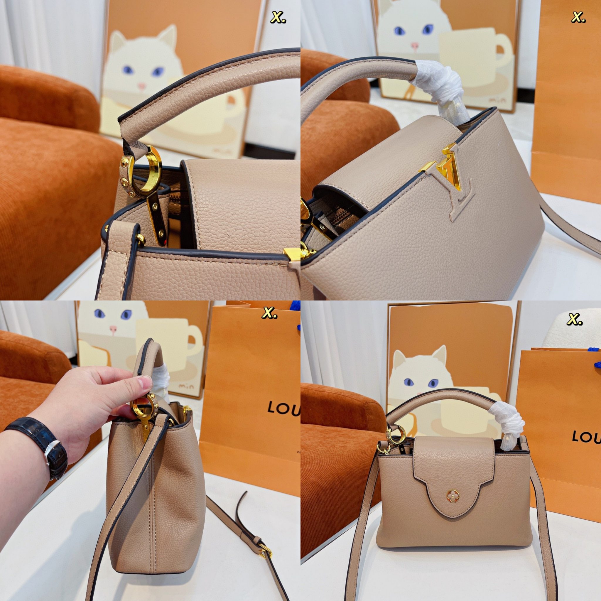 LOUIS VUITTON（ルイヴィトン）CAPUCINES BB 27 X 18 X 9 CM-BRAND OFF