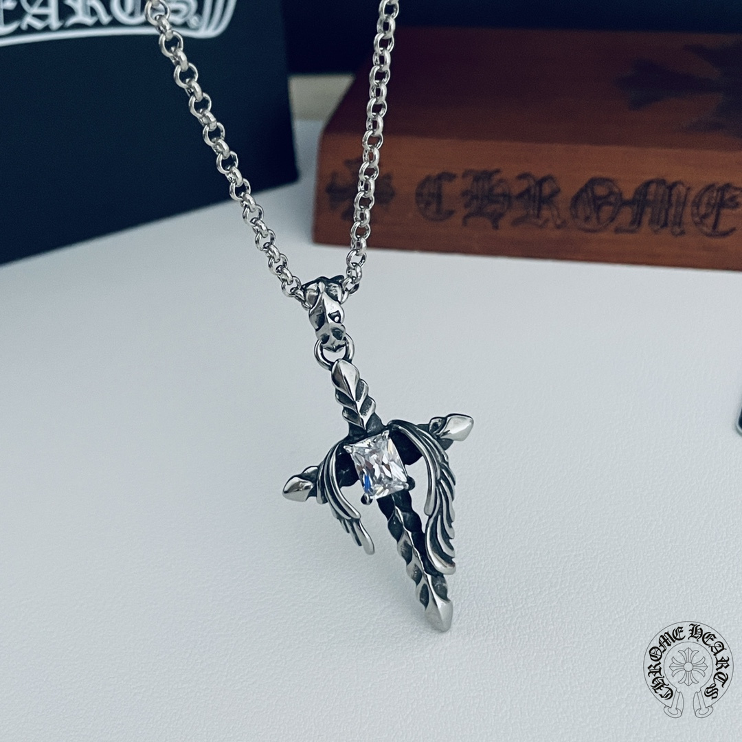 【CHROME HEARTS 】ネックレス、新しいネックレス万能シンプルファッションオーナメント-BRAND OFF