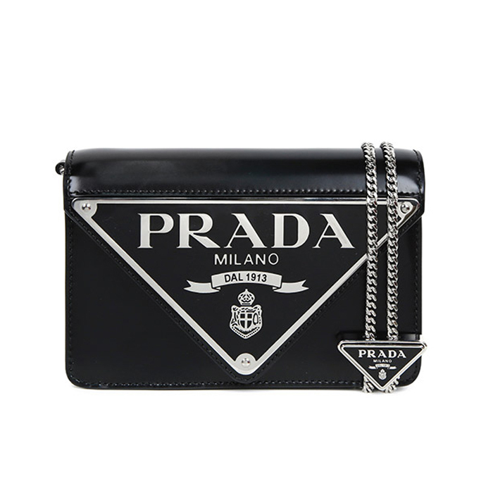 PRADA-三角ロゴ-チェーン-ショルダーバック-BRAND OFF