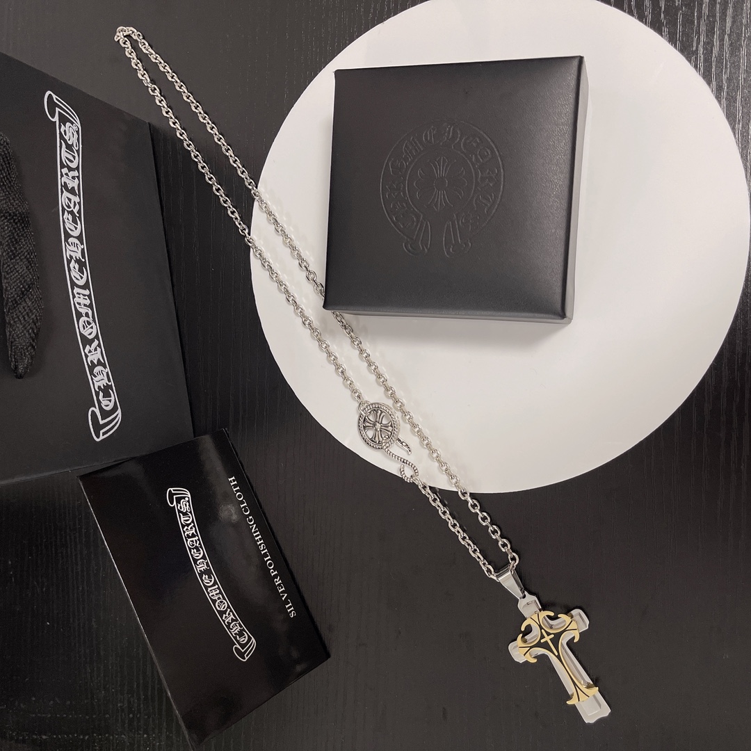 【CHROME HEARTS】ネックレス、新しいネックレス万能シンプルファッションオーナメント-BRAND OFF