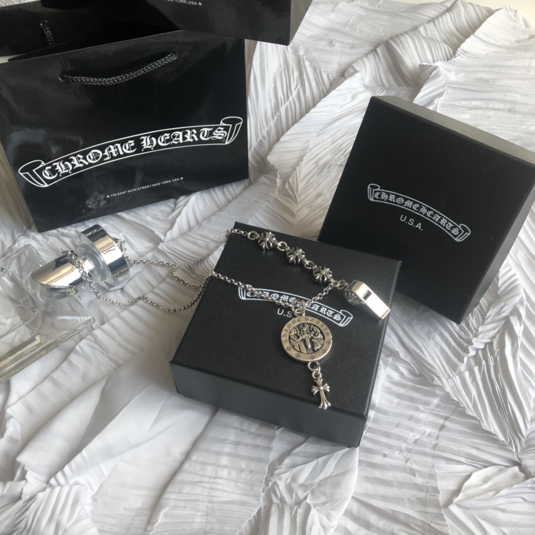 Chrome Hearts クロムハーツ  エンジェルメダル ネックレス-BRAND OFF
