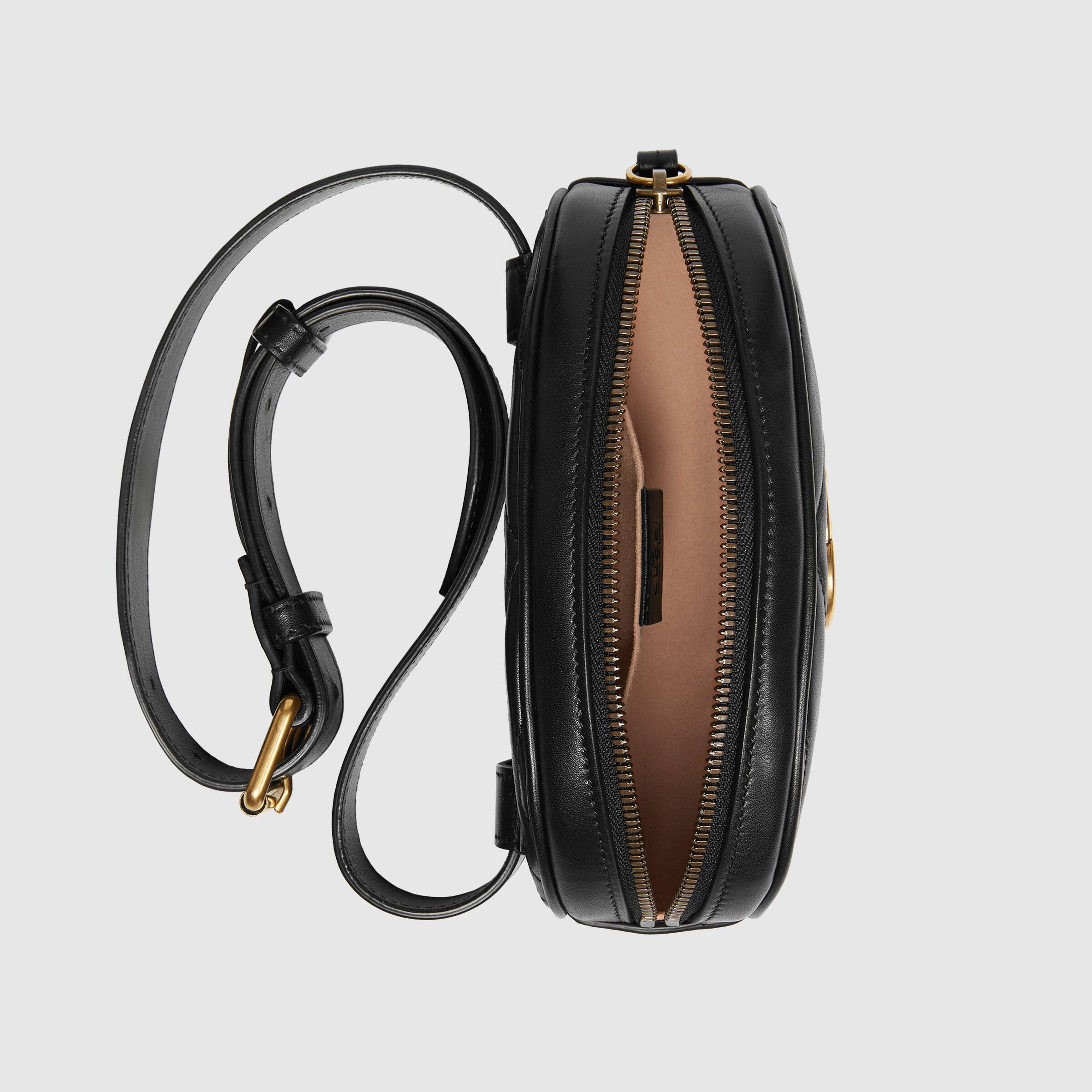 GUCCI〔GGマーモント〕キルティングレザー ベルトバッグ-BRAND OFF
