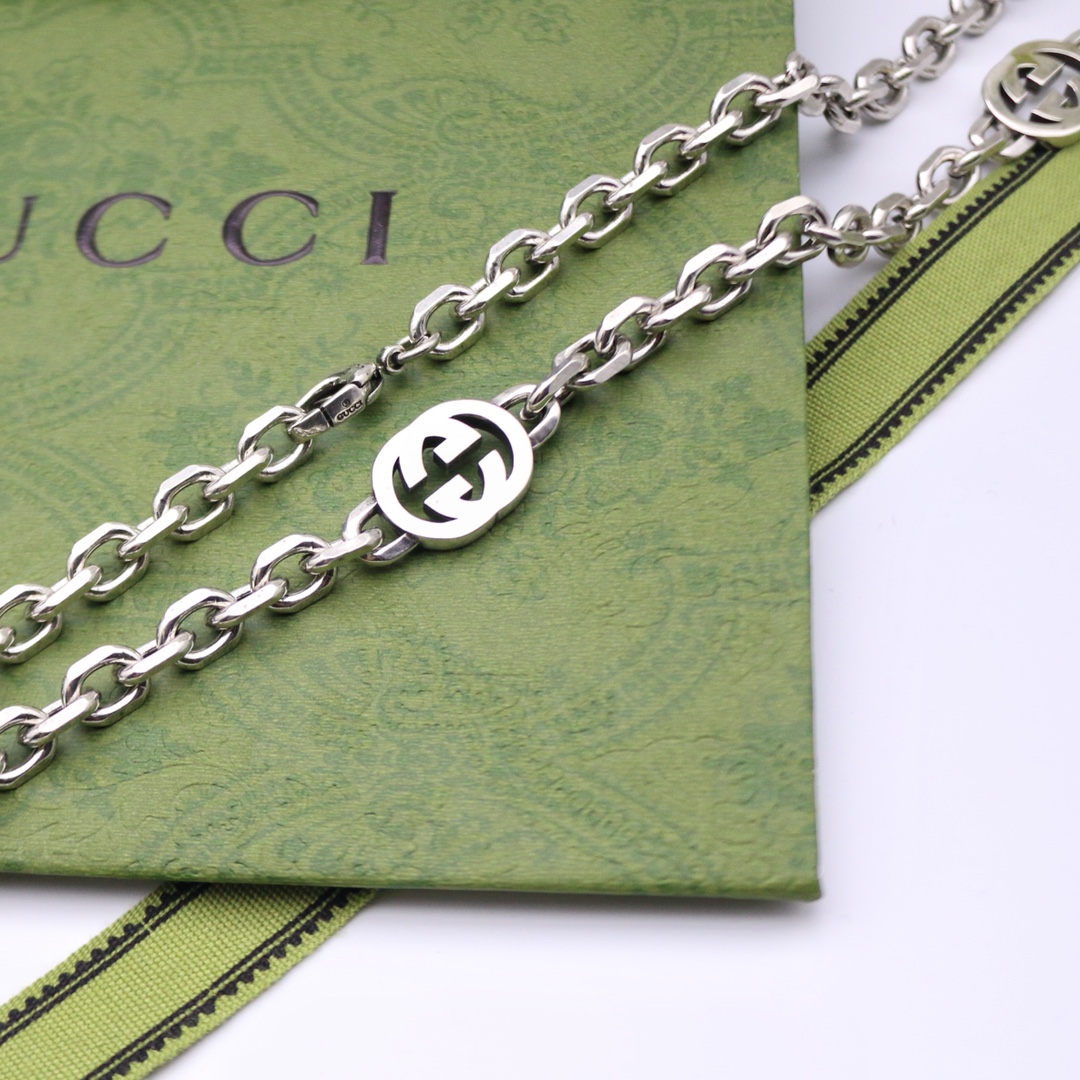 GUCCI インターロッキングG ネックレス-BRAND OFF