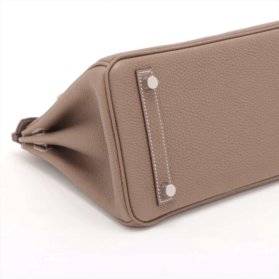 【HERMES 公式旗艦店】ハンドバッグエルメス バーキン25 トゴ エトゥープ シルバー金具-BRAND OFF