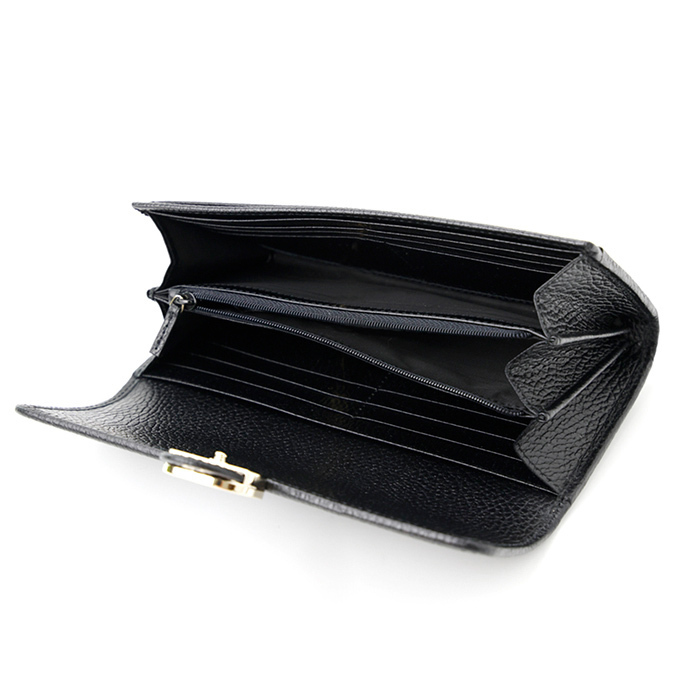 GUCCI シマレザー 長財布 ブラック 615524 ギフトに-BRAND OFF