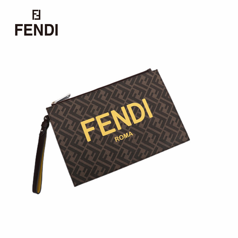 【 FENDI 公式 旗艦店】フェンディ クラッチバッグ 当日出荷 好評に付き再入荷！ 黒 30*20*1CM-BRAND OFF