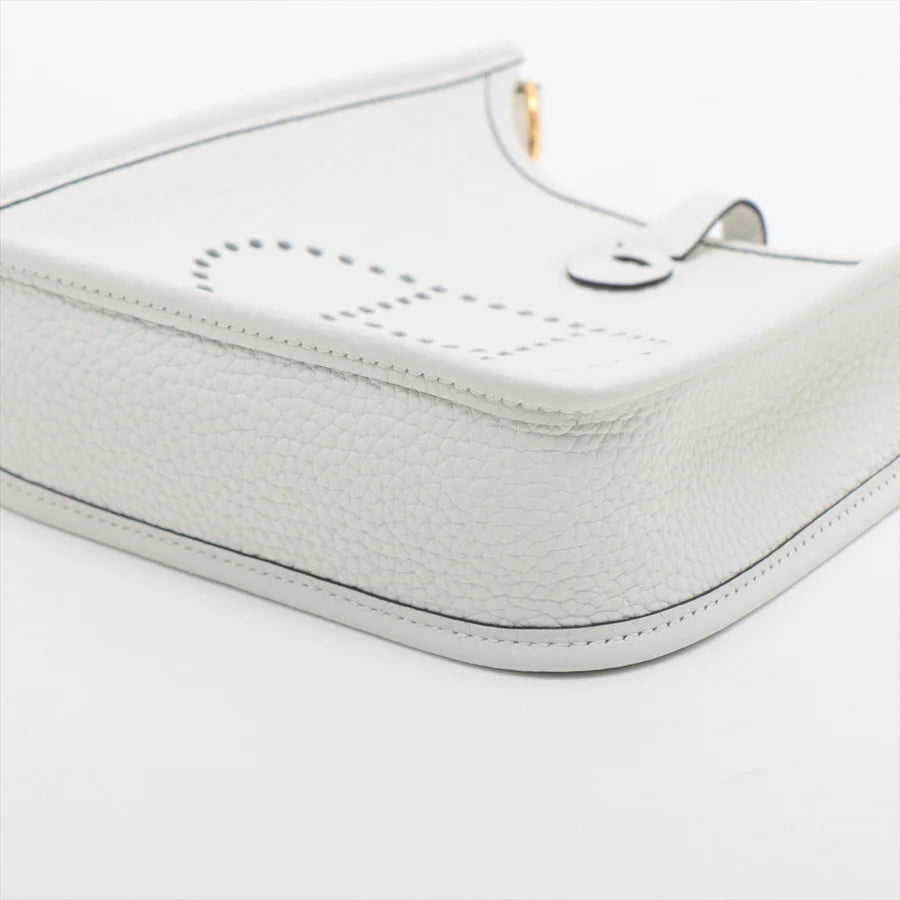 HERMES エルメス エブリンTPM トリヨンクレマンス ニューホワイト ゴールド金具-BRAND OFF