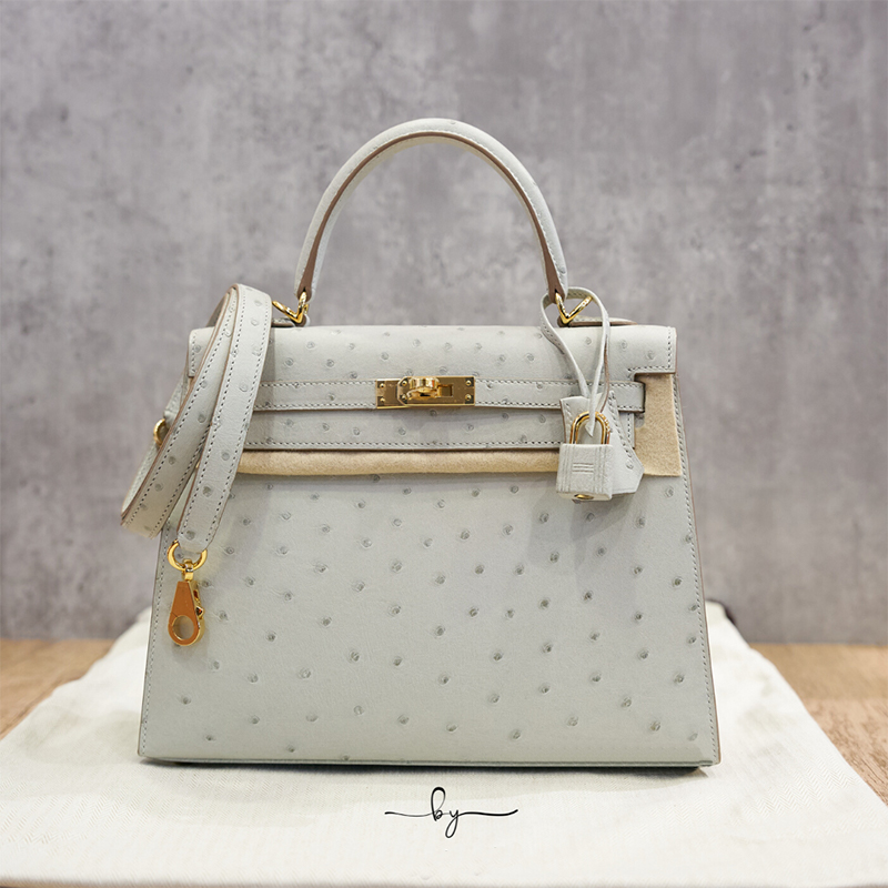 HERMES バレンチノ オーストリッチ ハンドバッグ - メルカリ-BRAND OFF