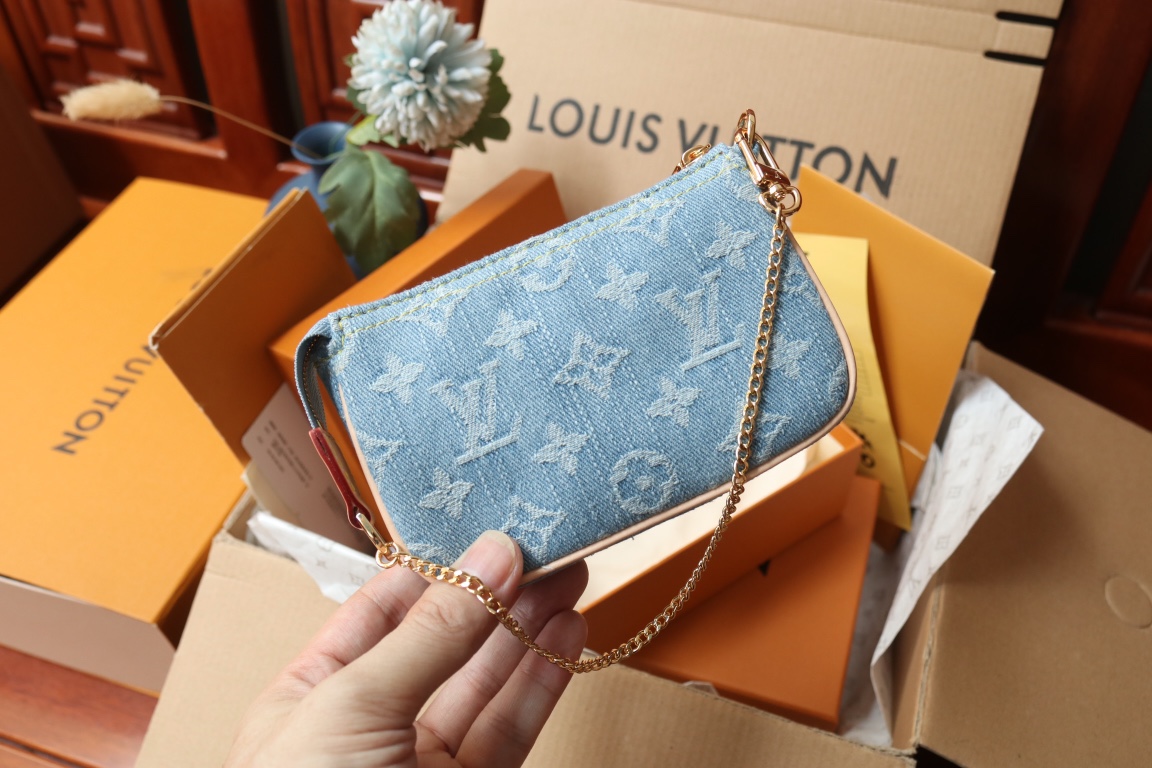 LOUIS VUITTON（ルイヴィトン）ミニ麻雀バッグ デニムバッグ M82960-BRAND OFF