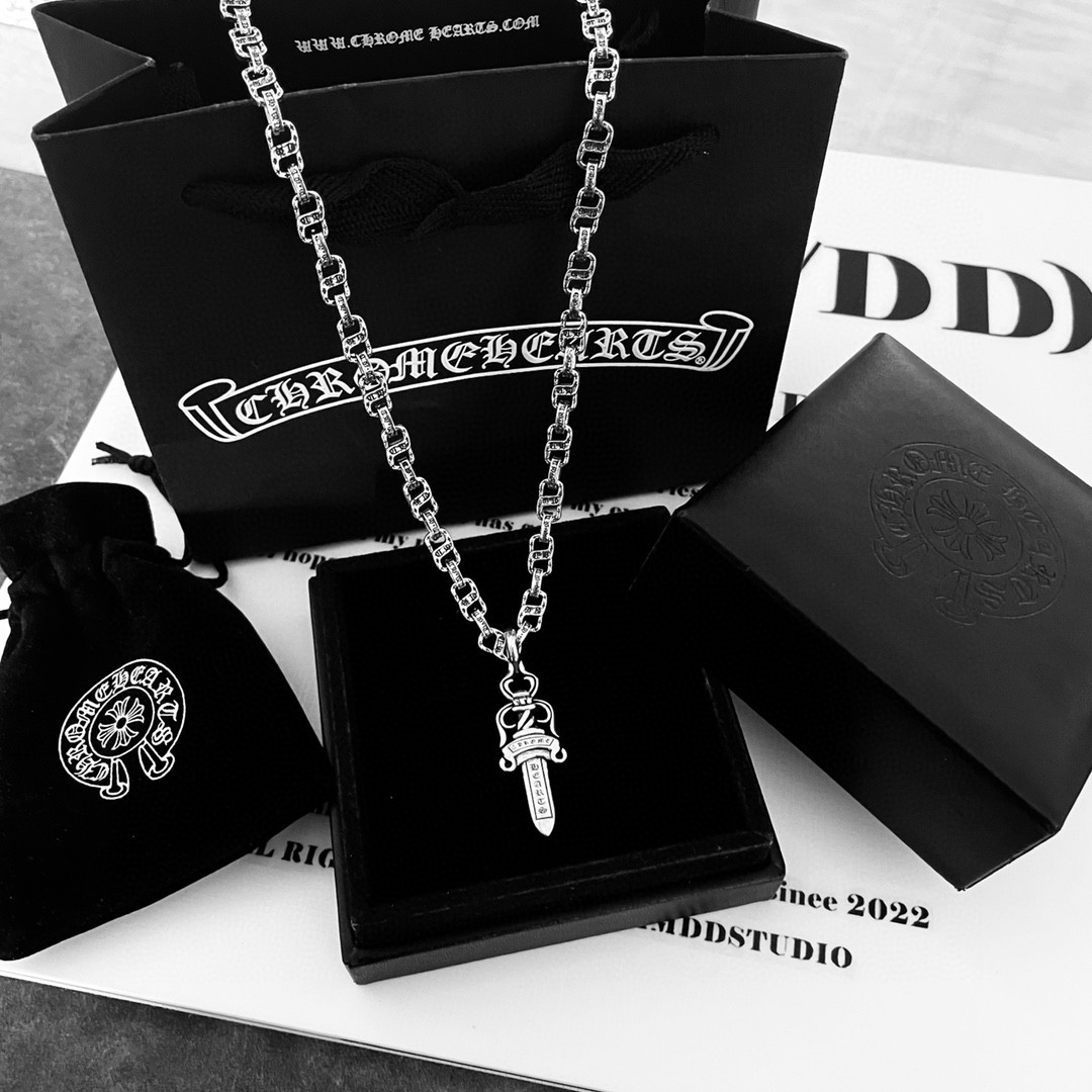 【CHROME HEARTS】ネックレス、新しいネックレス万能シンプルファッションオーナメント-BRAND OFF