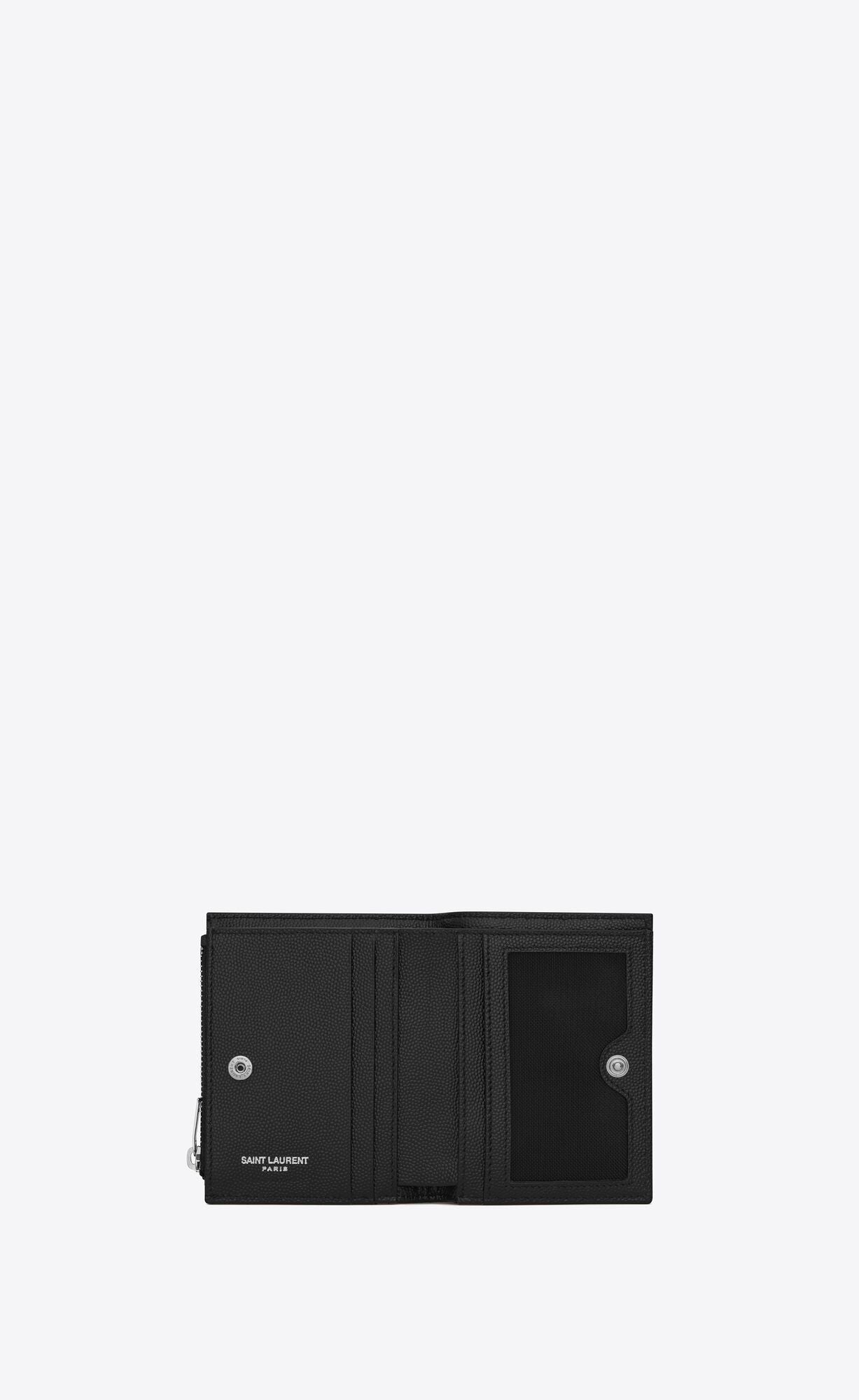 人気！★MONOGRAMブラックキルトレザージッパーのカードホルダーをテクスチャ-BRAND OFF