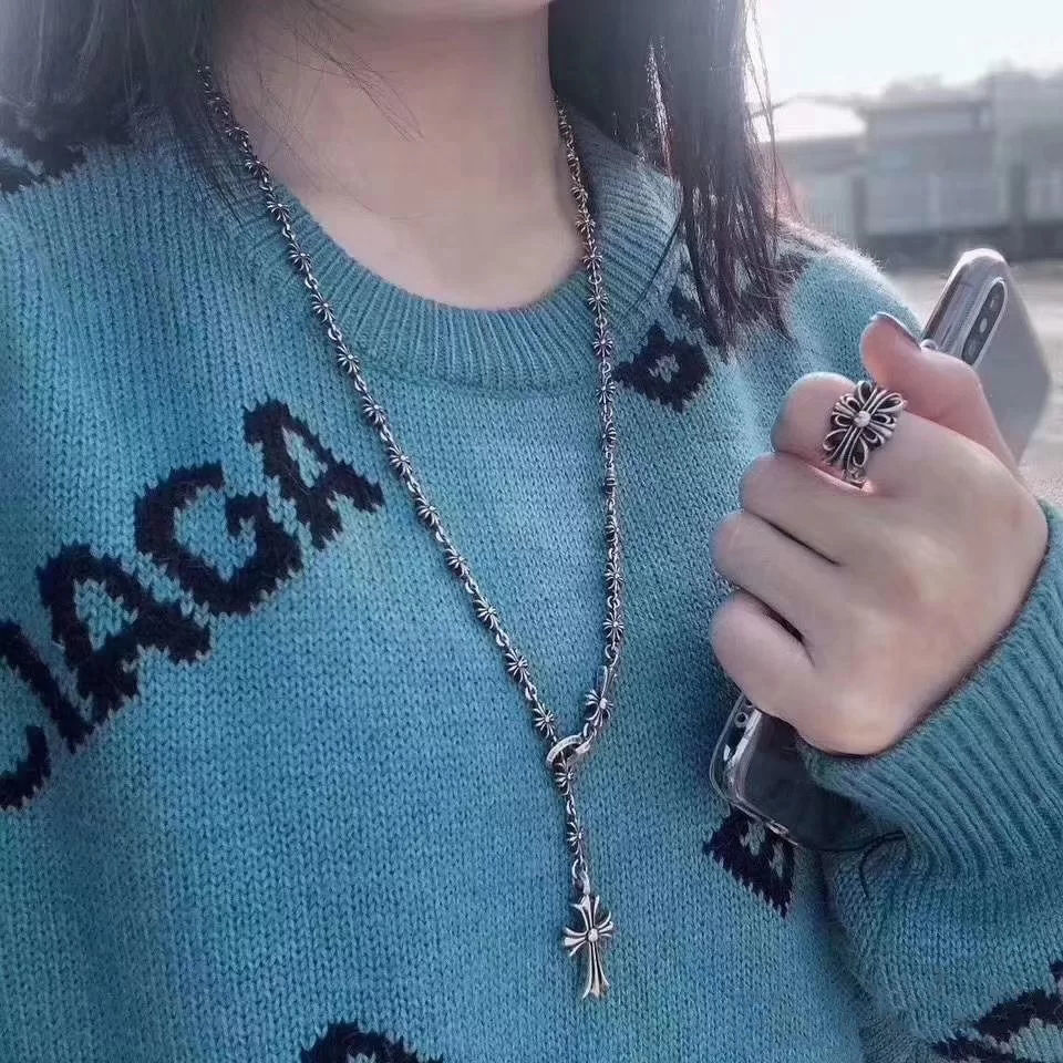 CHROME HEARTS （クロムハーツ） クロス ネックレス 70CM-BRAND OFF