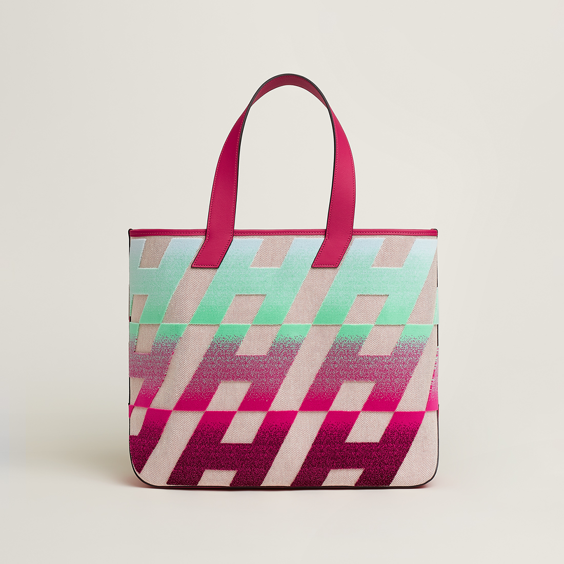 HERMES「カバスイタリックH柄40」トートバッグ2-BRAND OFF