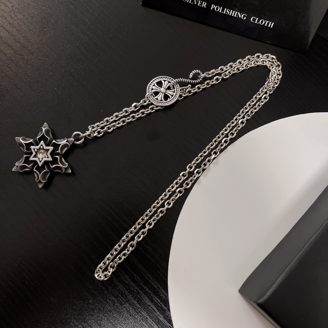 【CHROME HEARTS】ネックレス、新しいネックレス万能シンプルファッションオーナメント-BRAND OFF