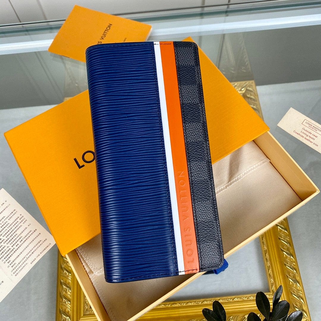 Louis Vuitton ポルトフォイユ?ブラザ NM 財布 ブルーマリーM69540-BRAND OFF