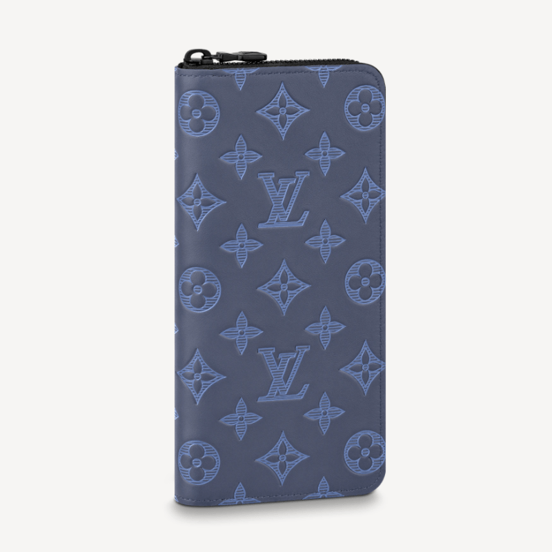 LouisVuitton 21SS CARTEIRA VERTICAL ZIPPY wallet Navy 長財布 M80423-BRAND OFF