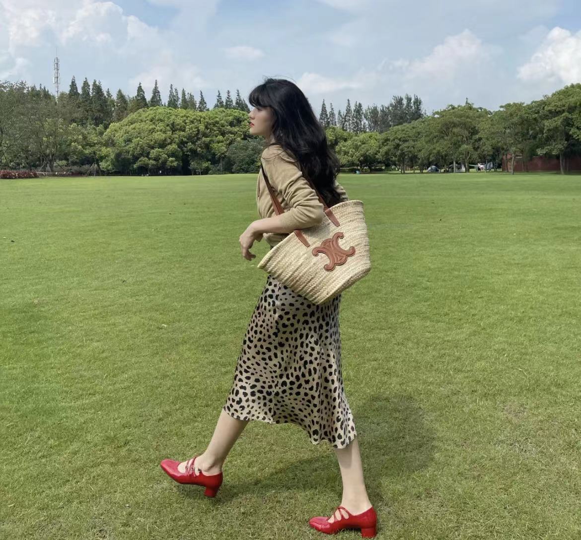 CEL1NE👜ニット凱旋野菜カゴバッグ、カジュアルホリデーバッグ【50%OFF+送料無料】-BRAND OFF