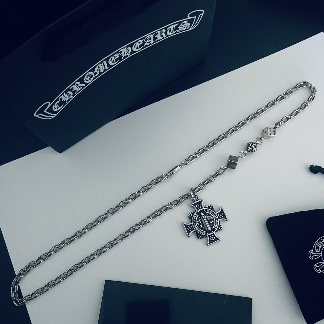 【CHROME HEARTS】クロムハーツ、新しいネックレス万能シンプルファッションオーナメント-BRAND OFF