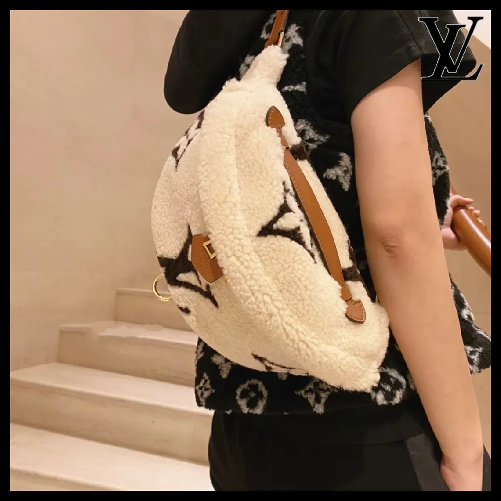 【もこもこ感で冬にぴったり♪】LOUIS VUITTON★バムバッグ M23715-BRAND OFF
