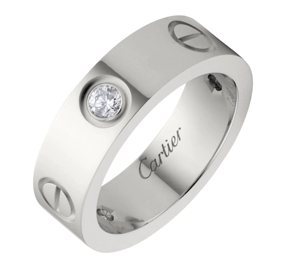 【Cartier】カルティエ LOVE RING, 3 DIAMONDS リング、ダイヤモンド3個-BRAND OFF