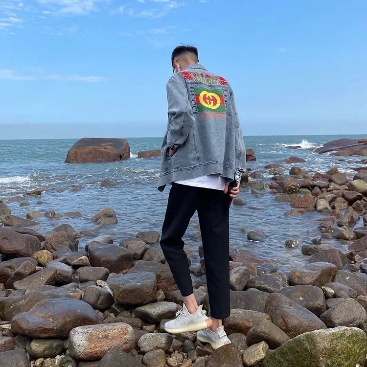 【GUCCI公式 旗艦店】（グッチ） デニムジャケット 男女兼用-BRAND OFF