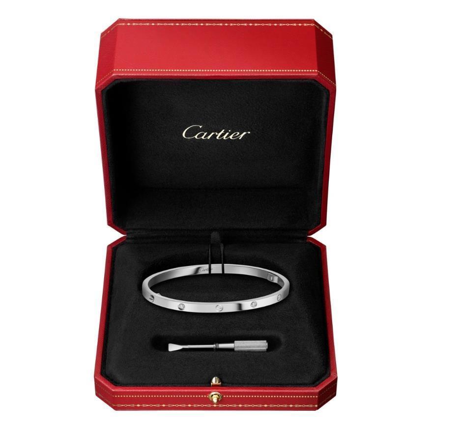 【Cartier】カルティエ LOVE BRACELET, SMALL MODEL, 6 DIAMONDS ブレスレット、SM、ダイヤモンド6個-BRAND OFF