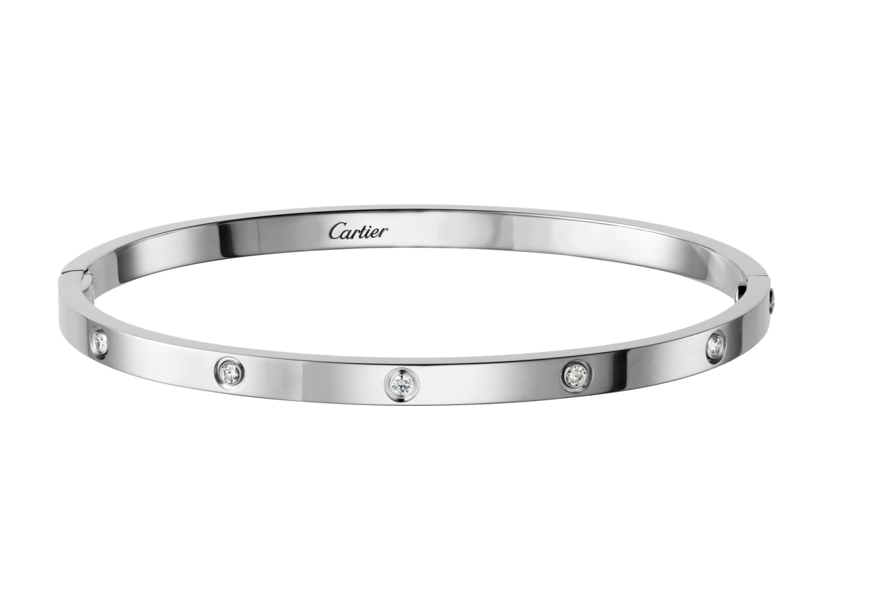 【Cartier】カルティエ LOVE BRACELET, SMALL MODEL, 10 DIAMONDS ブレスレット、SM、ダイヤモンド10個-BRAND OFF