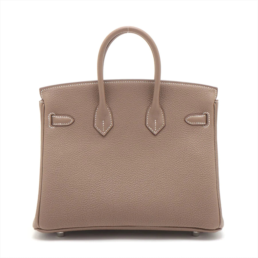 【HERMES 公式旗艦店】ハンドバッグエルメス バーキン25 トゴ エトゥープ シルバー金具-BRAND OFF