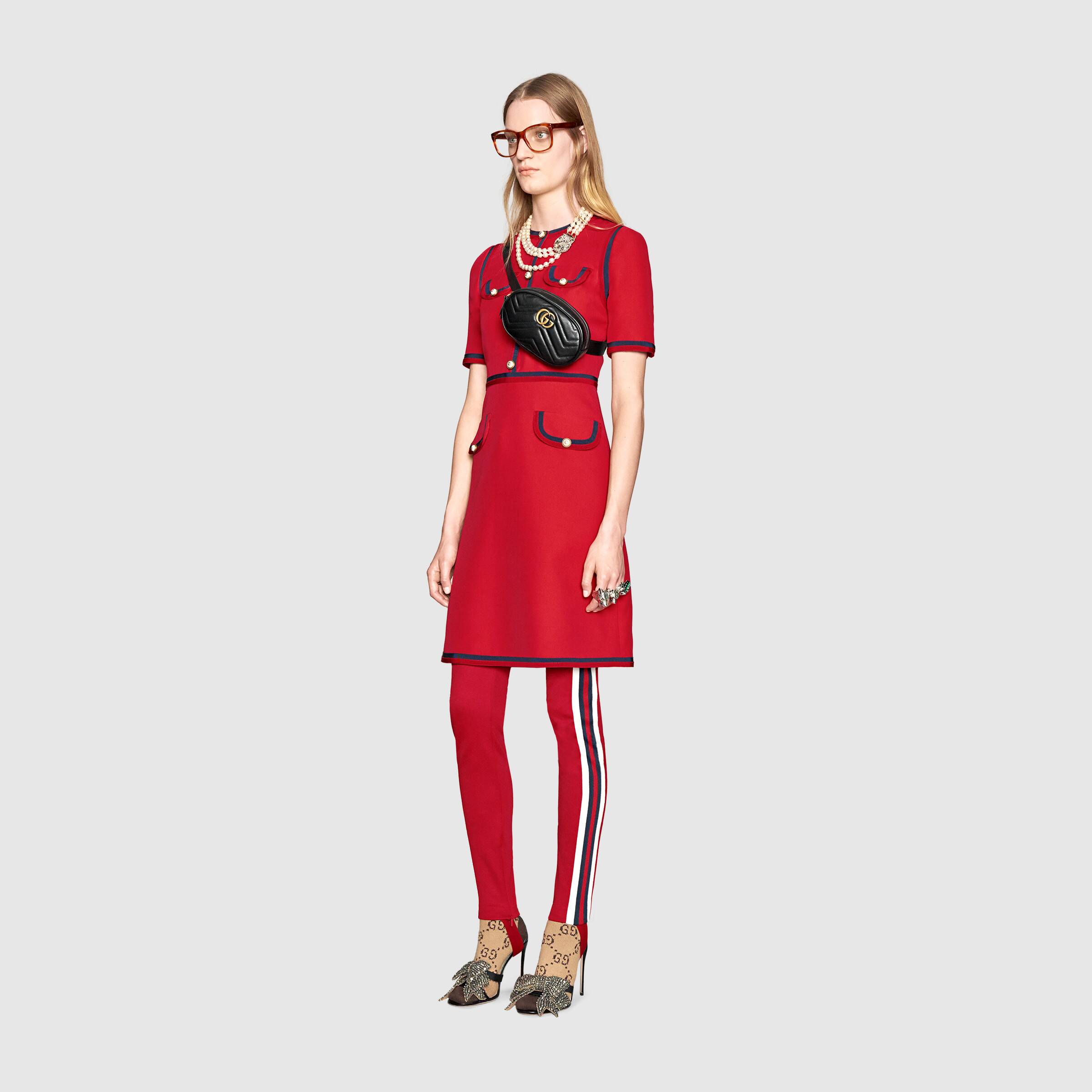 GUCCI〔GGマーモント〕キルティングレザー ベルトバッグ-BRAND OFF